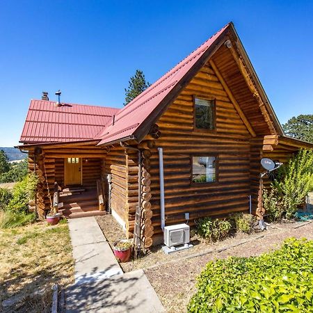Rowland Log Cabin Home Lyle Exterior foto