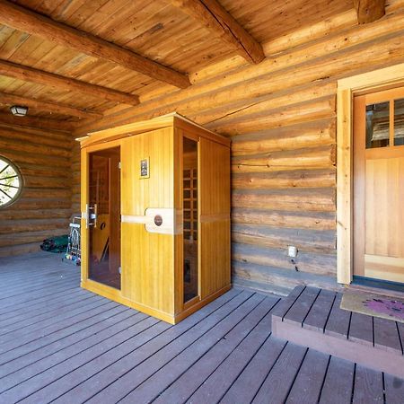Rowland Log Cabin Home Lyle Exterior foto