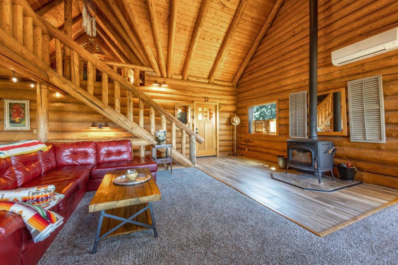 Rowland Log Cabin Home Lyle Exterior foto