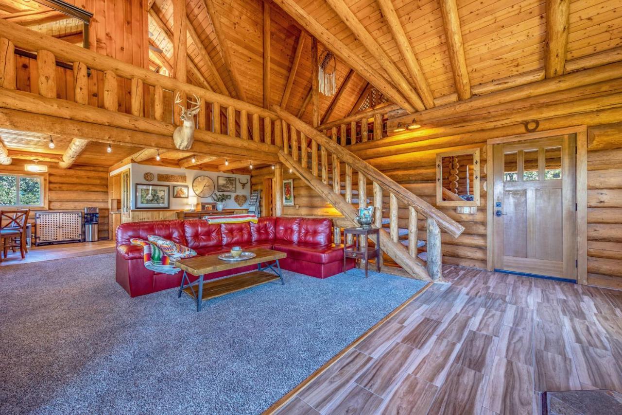 Rowland Log Cabin Home Lyle Exterior foto