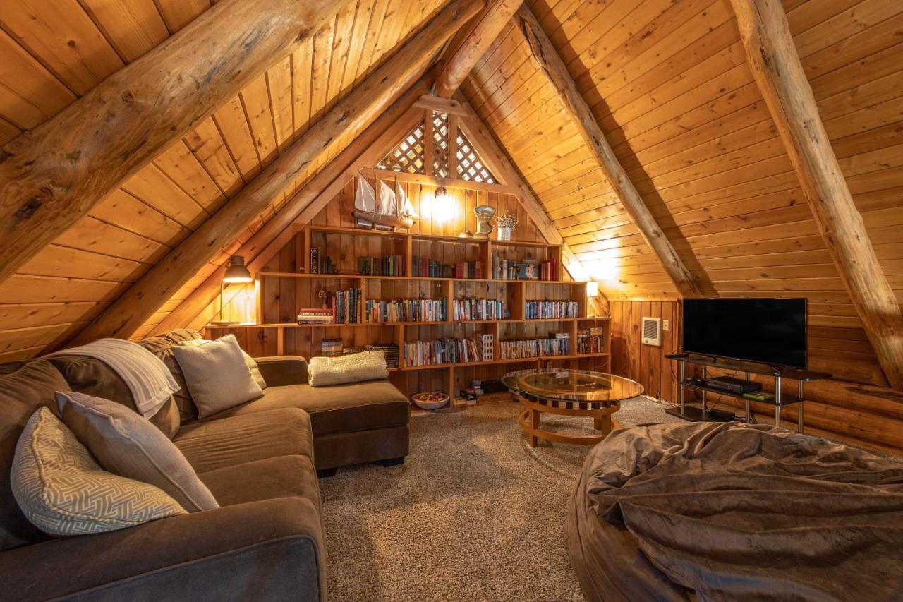 Rowland Log Cabin Home Lyle Exterior foto