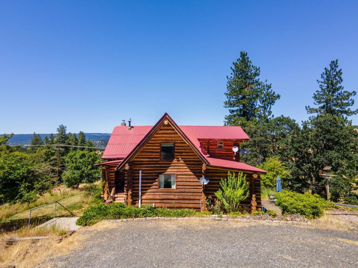 Rowland Log Cabin Home Lyle Exterior foto