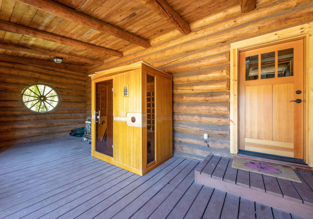 Rowland Log Cabin Home Lyle Exterior foto