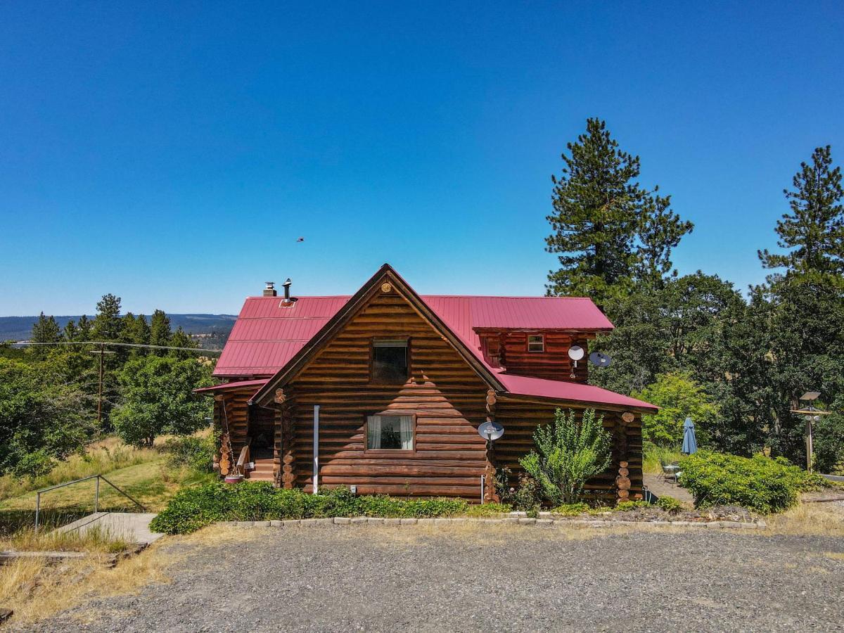 Rowland Log Cabin Home Lyle Exterior foto