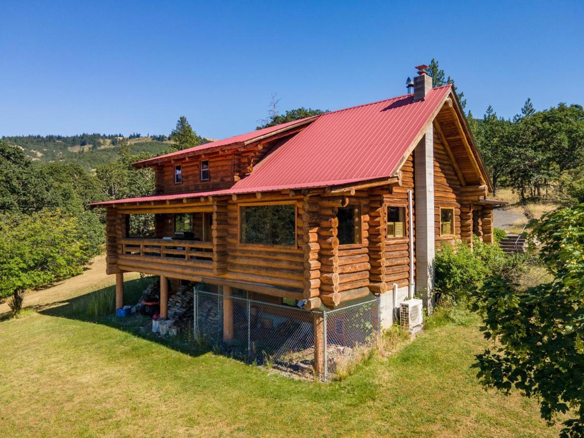 Rowland Log Cabin Home Lyle Exterior foto